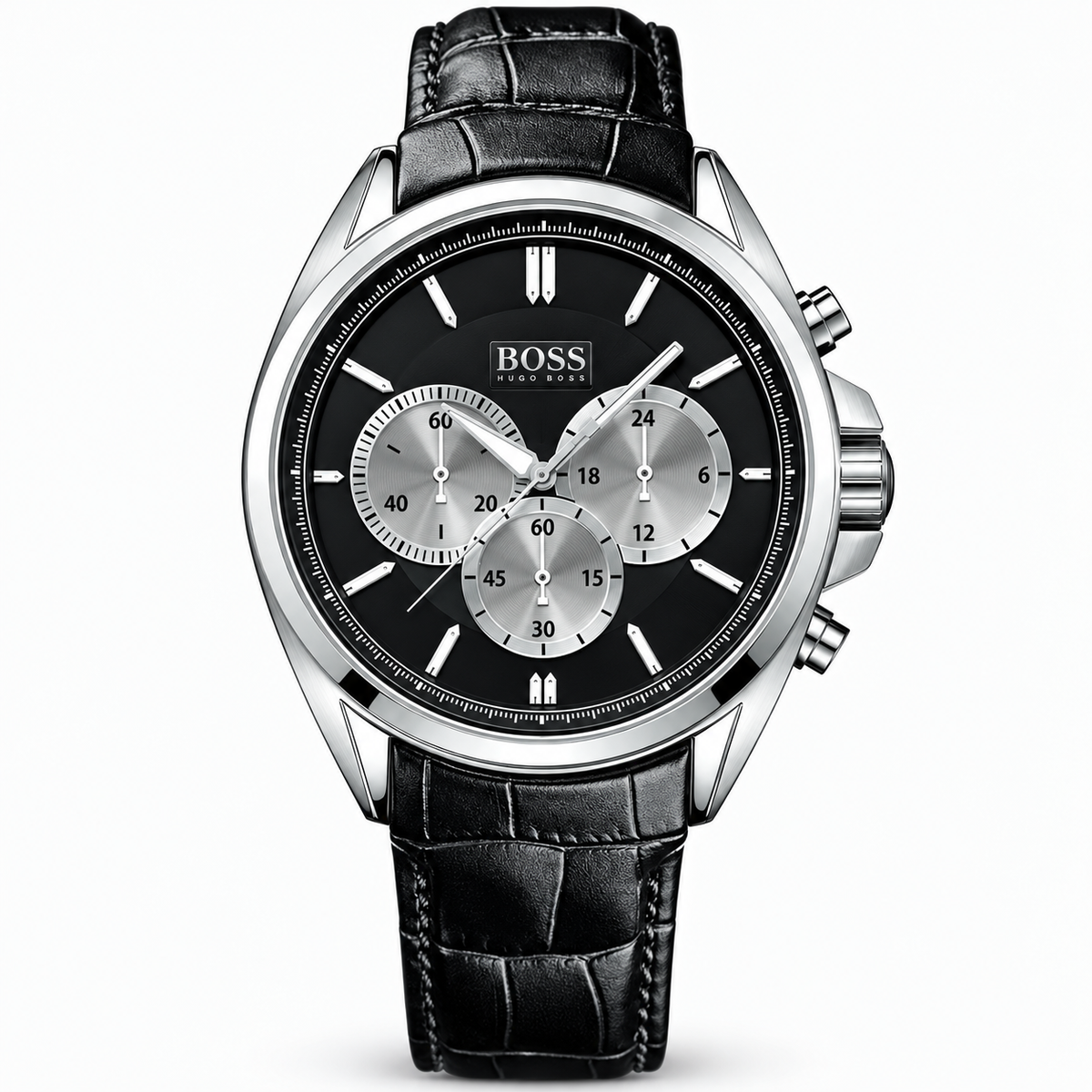 Hugo Boss Silver-tone Black Dial