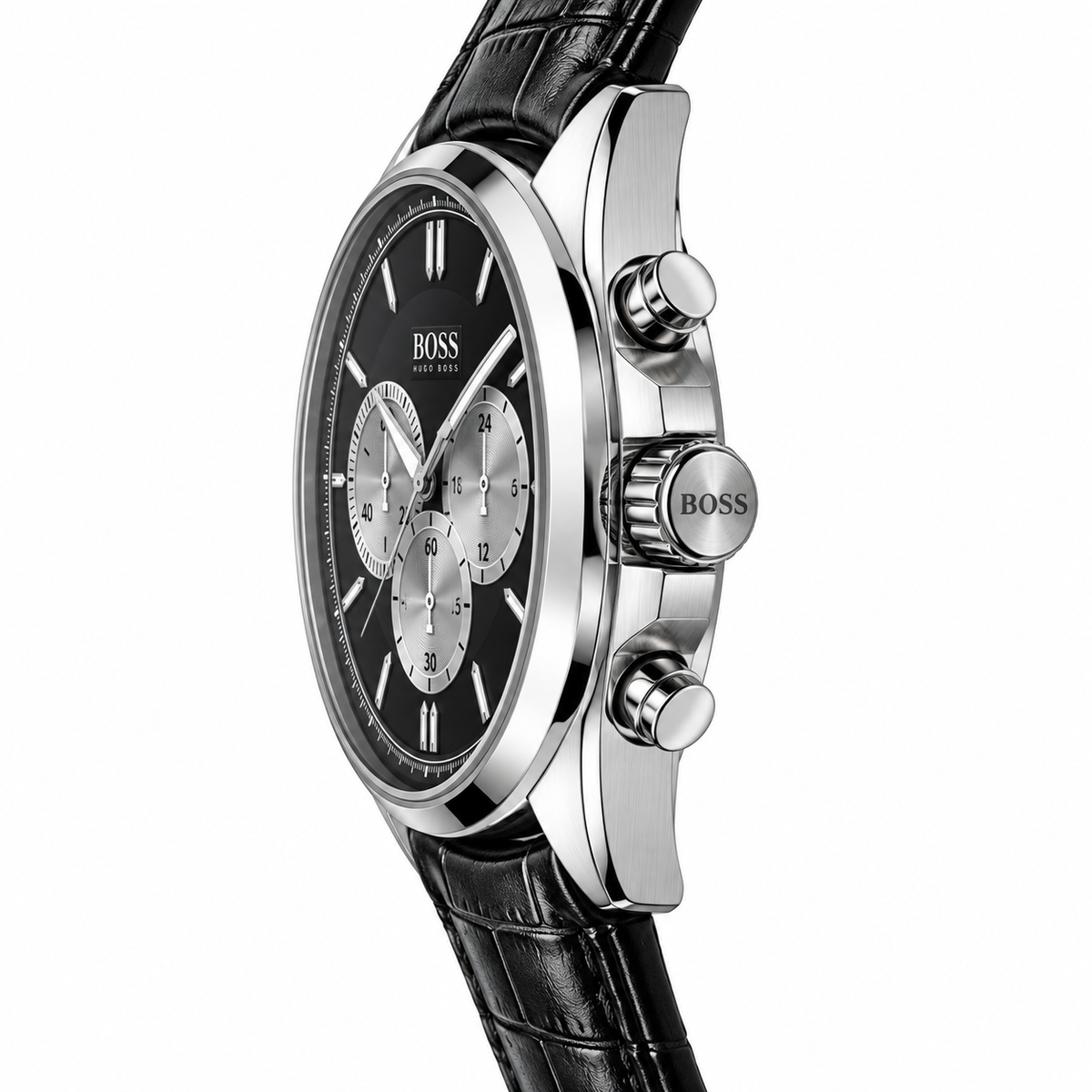 Hugo Boss Silver-tone Black Dial