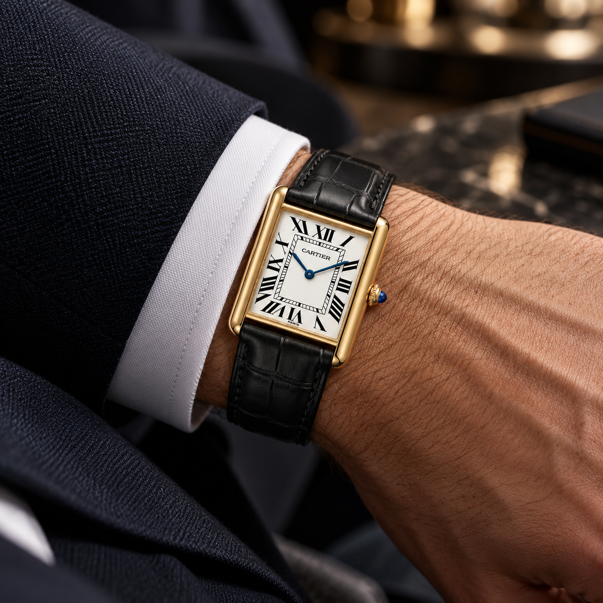 Cartier Tank-Gold Tone