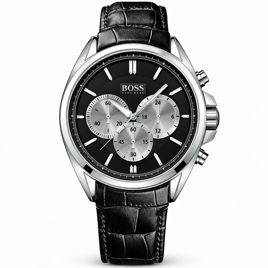 Hugo Boss Silver-tone Black Dial