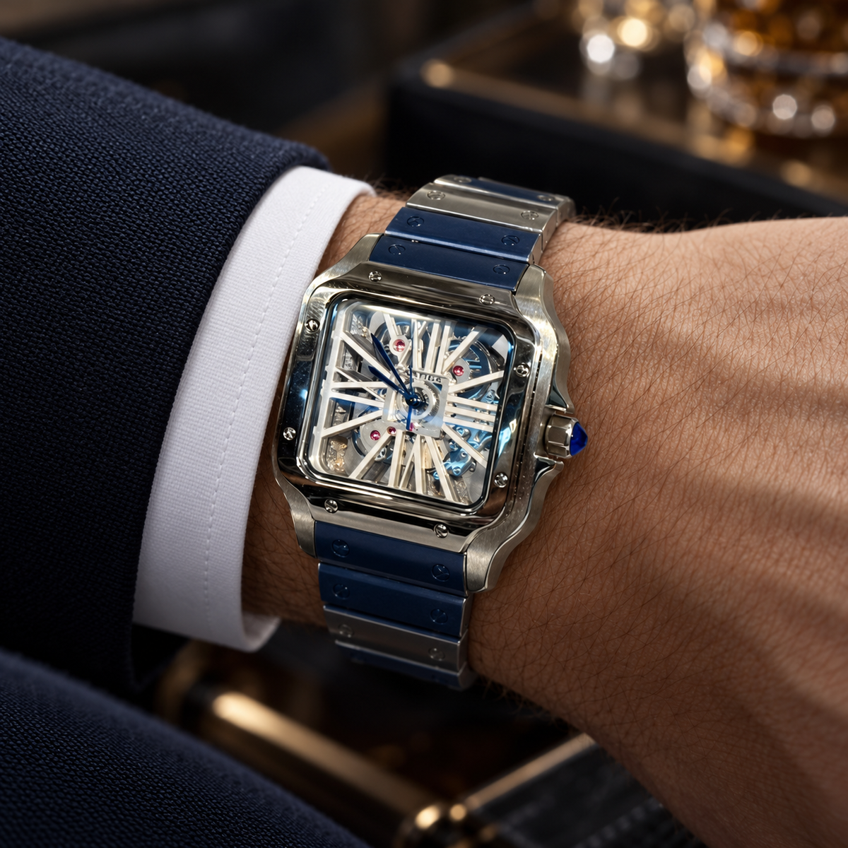 Cartier Santos Skeleton