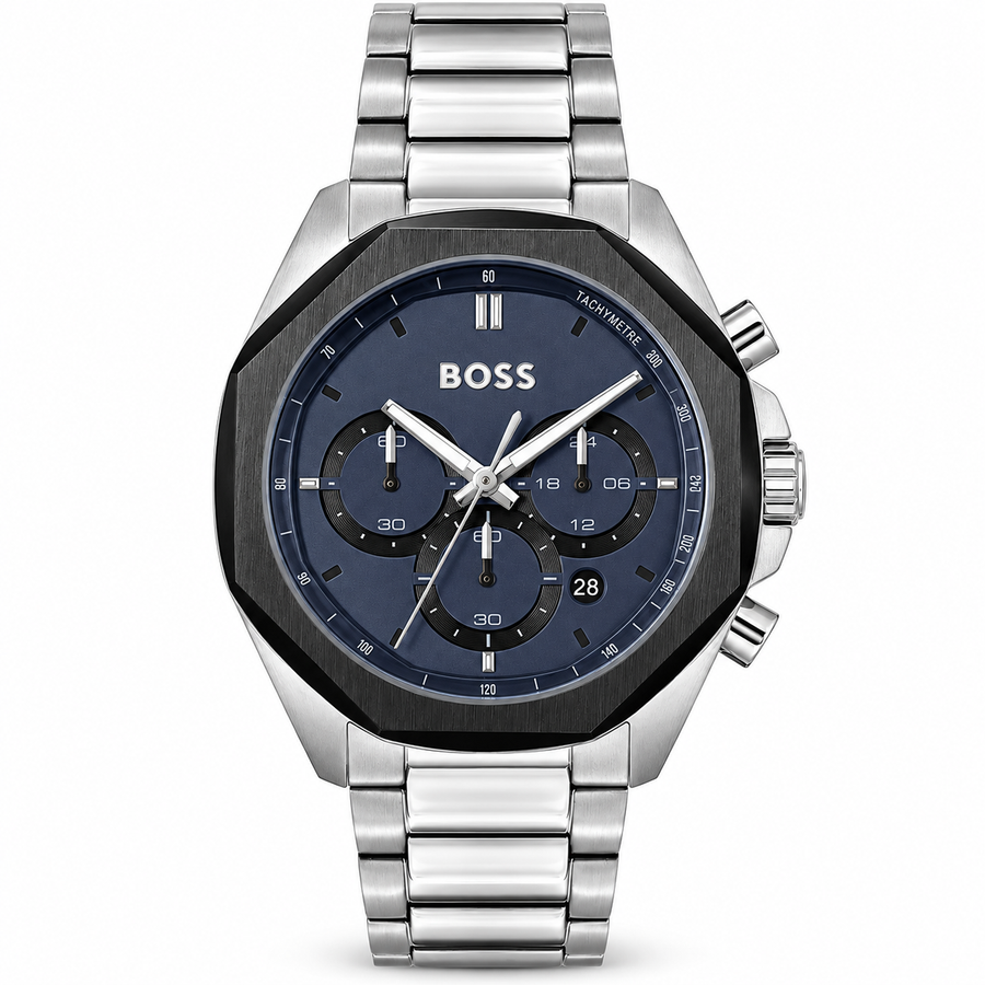 Hugo Boss Octagonal Blue Chronograph
