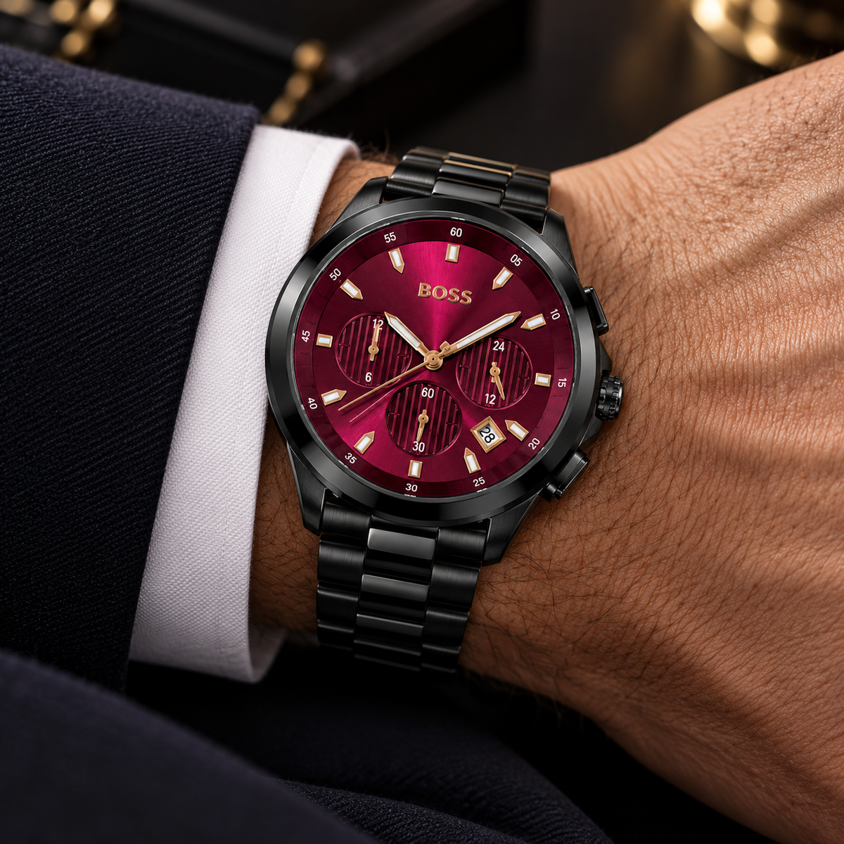 Hugo Boss Black Case Chronograph