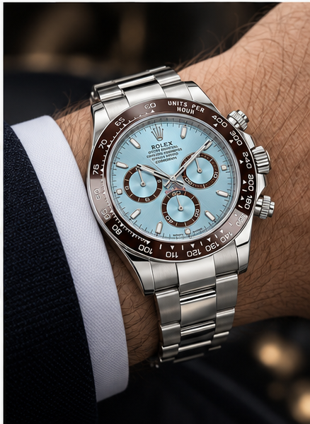 Rolex Daytona Ice Blue – Brown Bezel